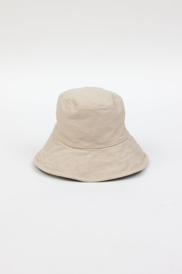 Tan cotton bucket hat