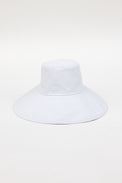 White canvas sunhat