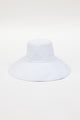 White canvas sunhat