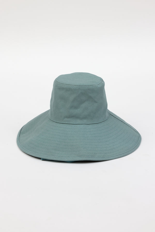 Blue canvas sunhat