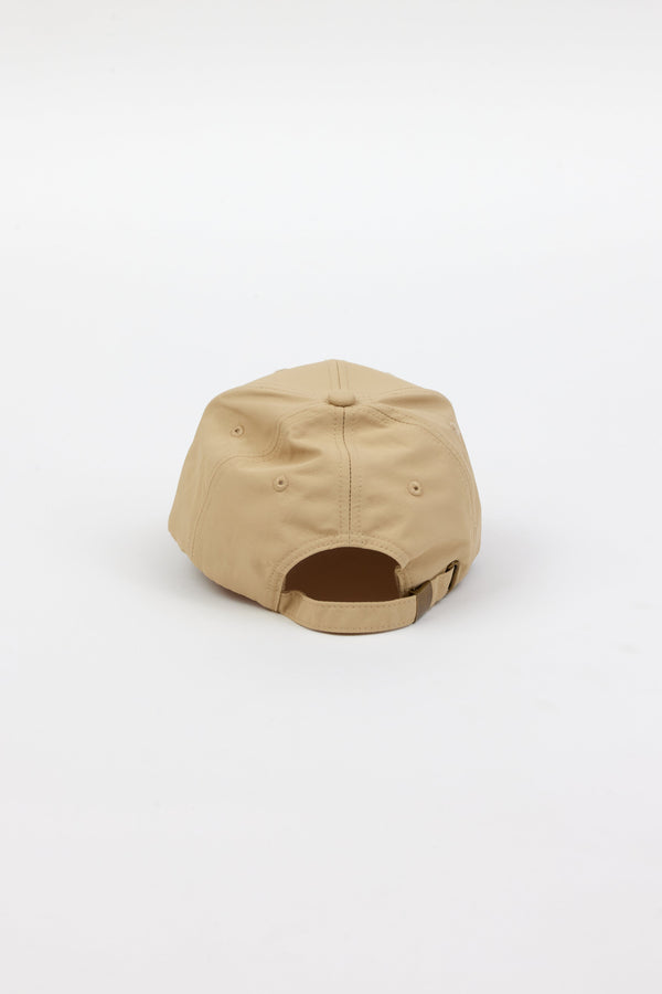 Back of tan rain cap