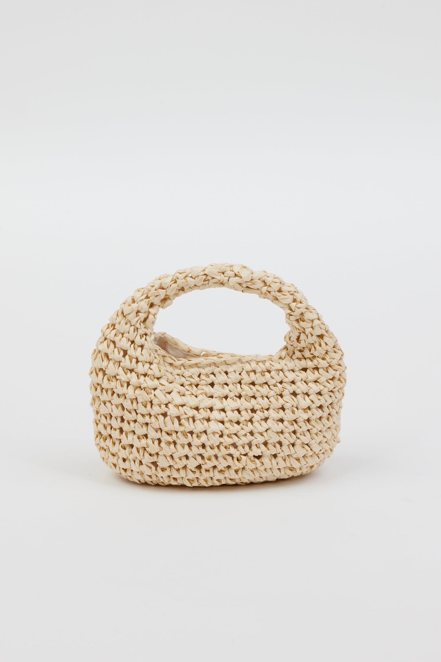 Natural colored small slouch bag