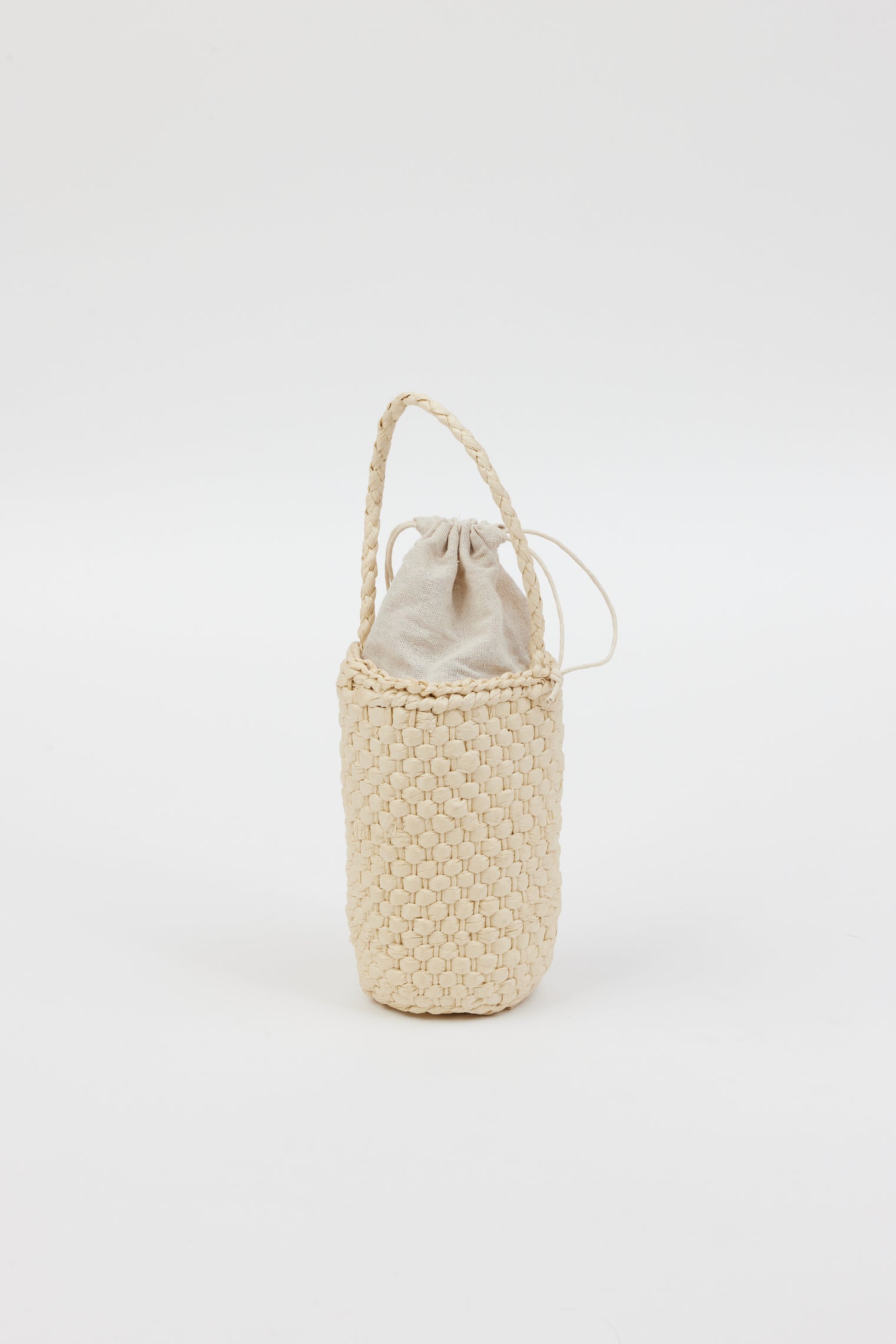 Straw wine bag with handle