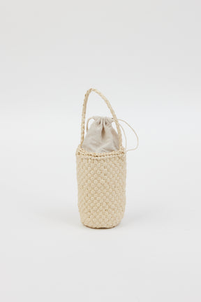 Straw wine bag with handle