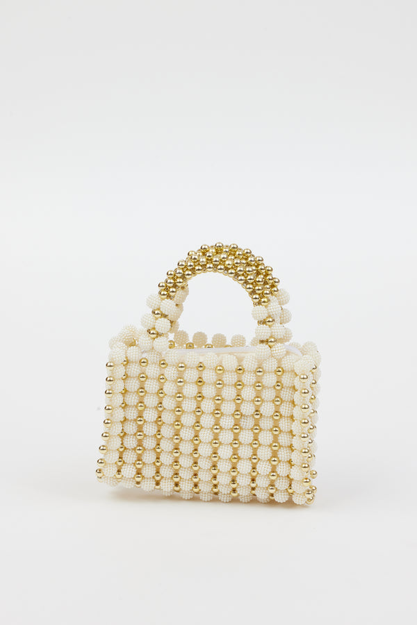 Gold beaded bag