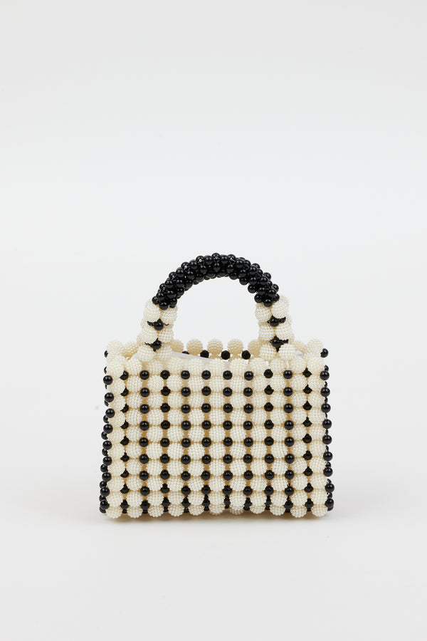 Black beaded bag