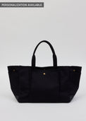 Black tote with pockets