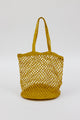 yellow straw raffia bag