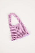 lavender cotton woven bag