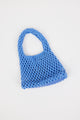 blue cotton woven bag