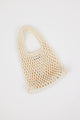 white cotton woven bag