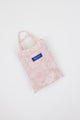 light pink and white floral sarong bag