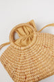 structured small mini bag with drawstring interior