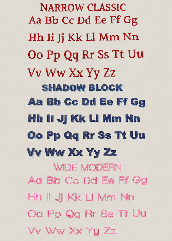 Custom font examples