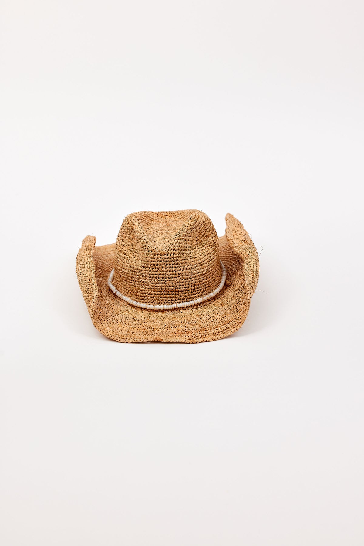 Hat Attack women’s western raffia beach hat with beading and embroidery *new* Packable Raffia Bucket Hat – Hat Attack New York main image 3