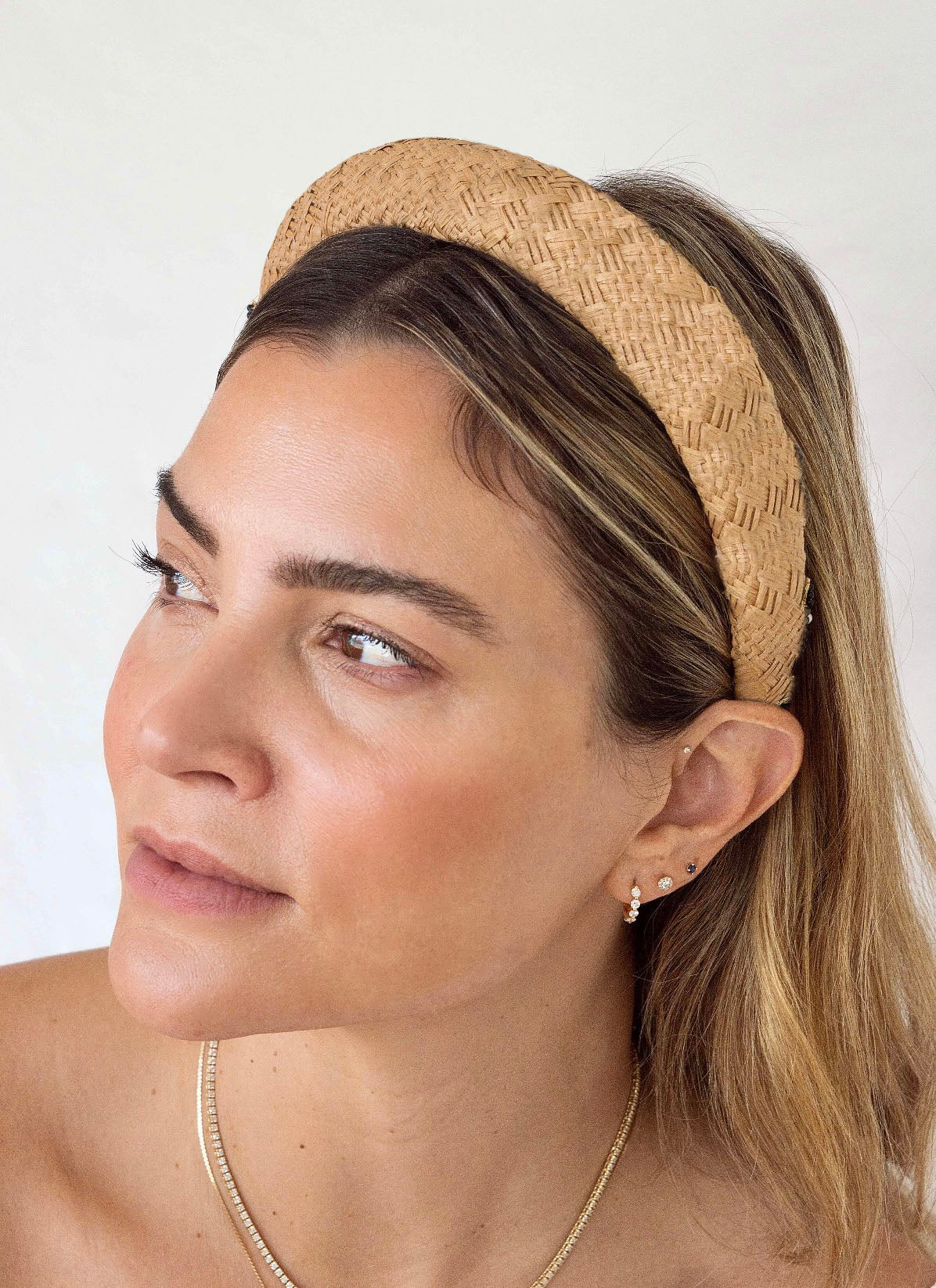 Hat Attack x Kapsule Dylan Headband- Dark Beige