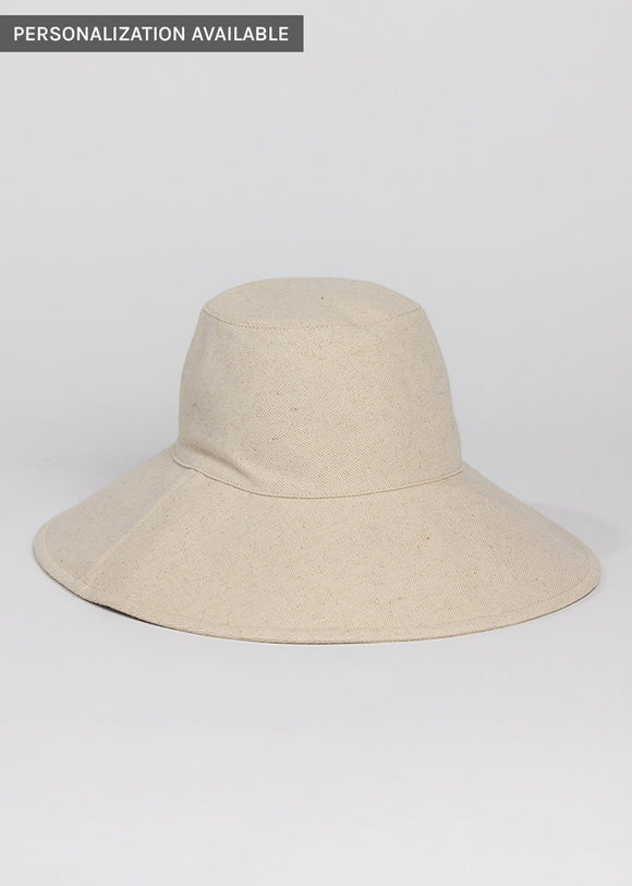 Tan packable sun hat