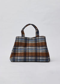 Plaid Airplane Tote