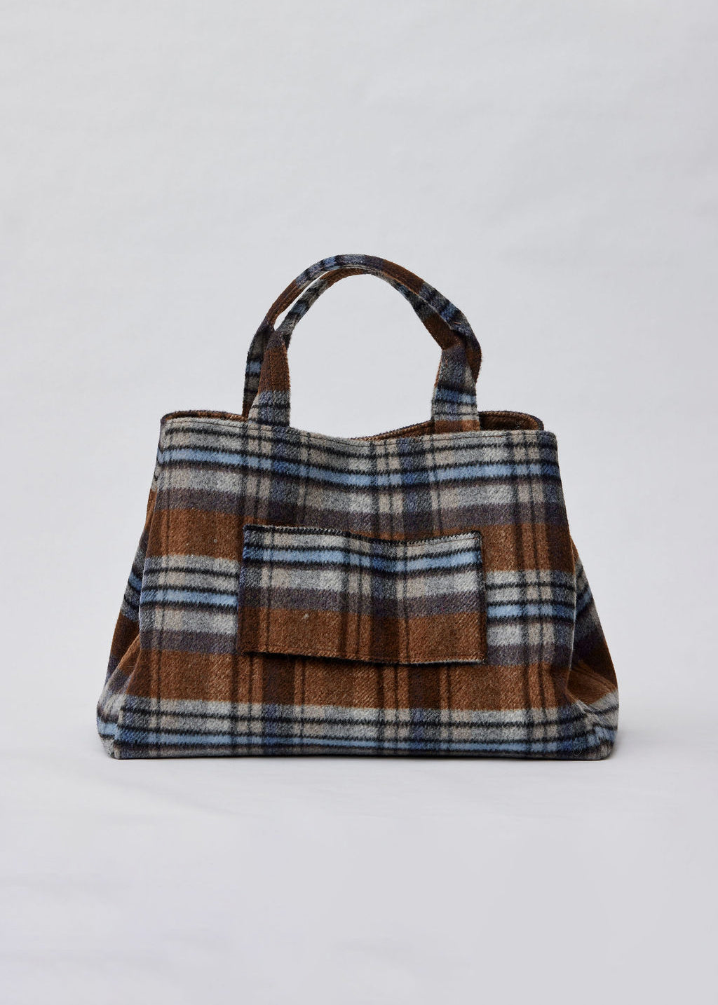 Plaid Airplane Tote