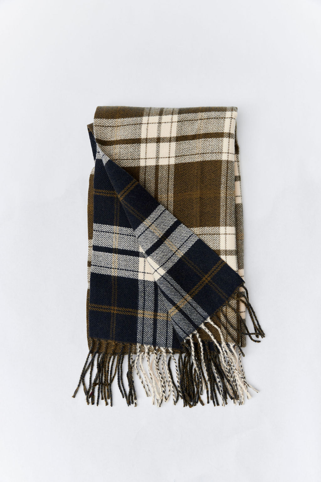 Reversible Plaid Scarf