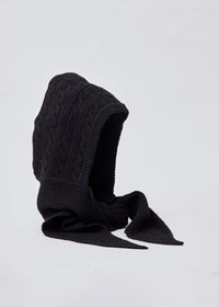 Cable Hooded Scarf