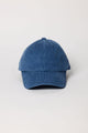 Blue corduroy baseball cap