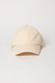 Ivory corduroy baseball cap