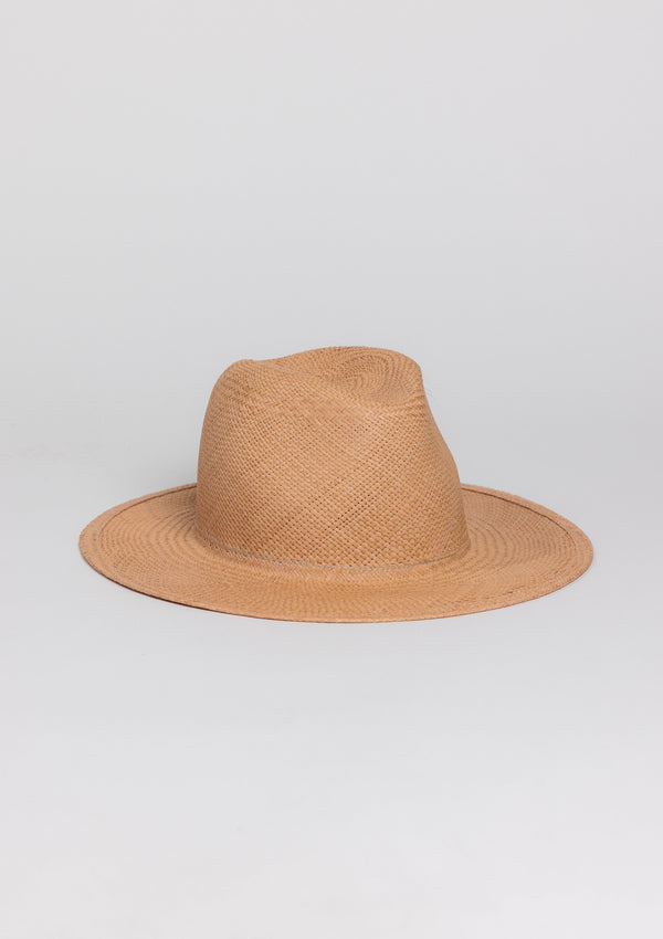 Pecan brimmed Panama hat