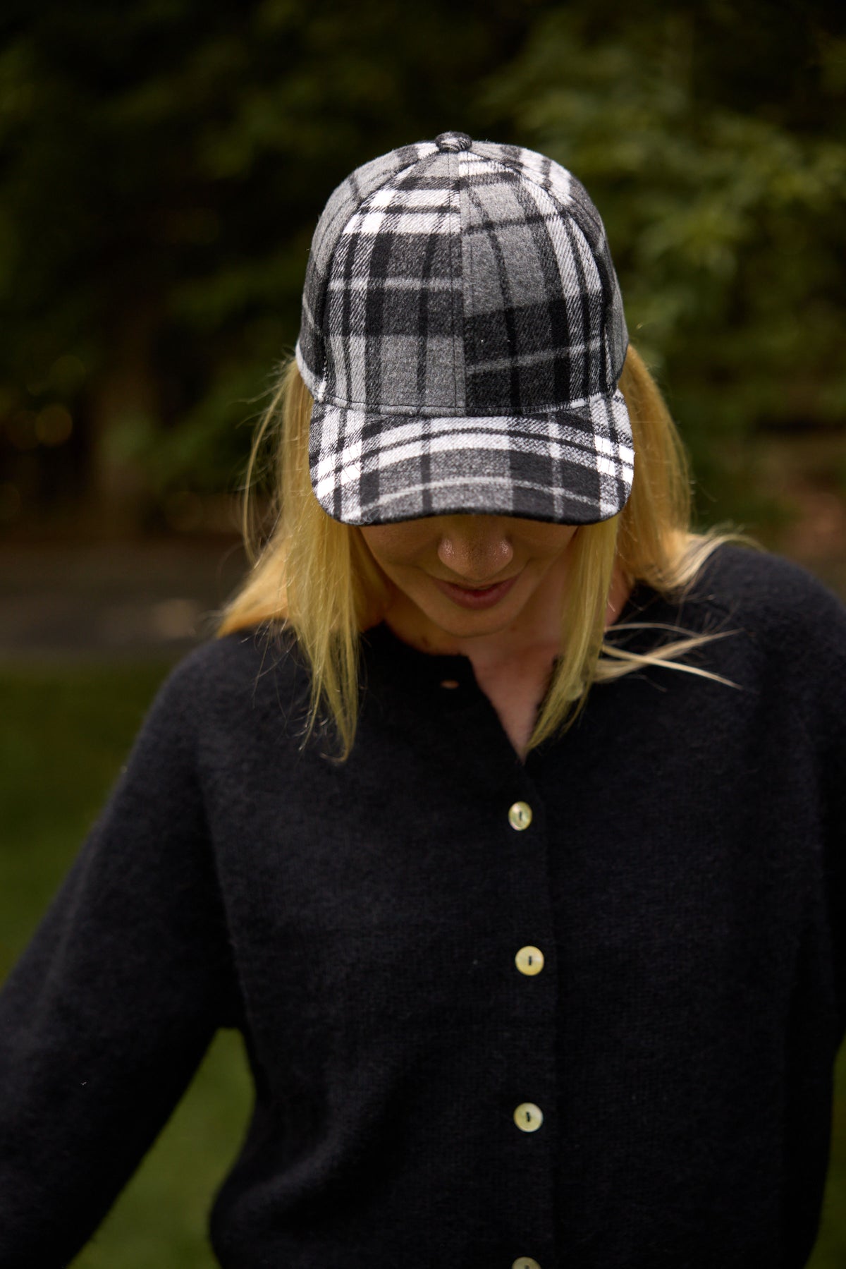 Plaid Check Cap