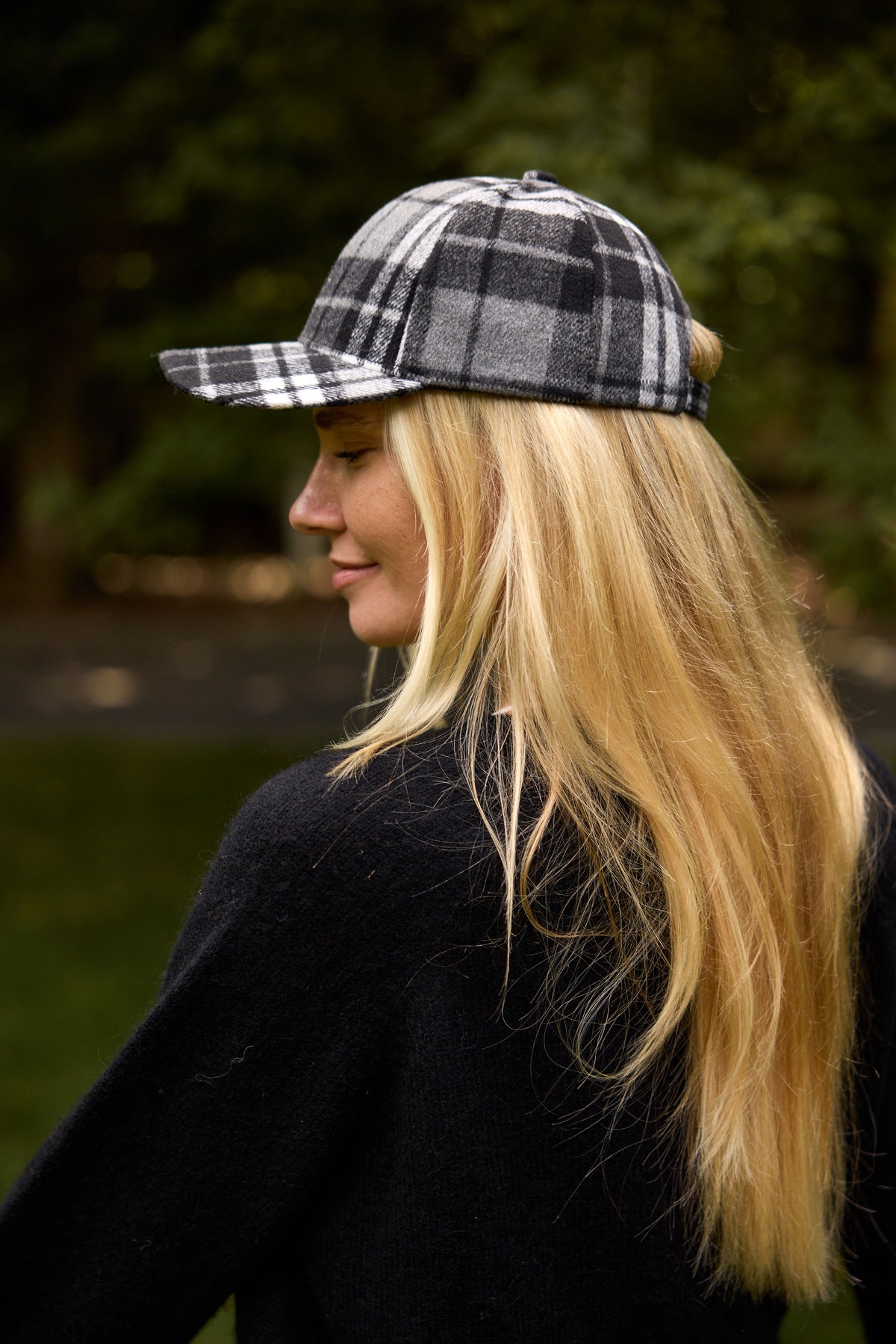 Plaid Check Cap