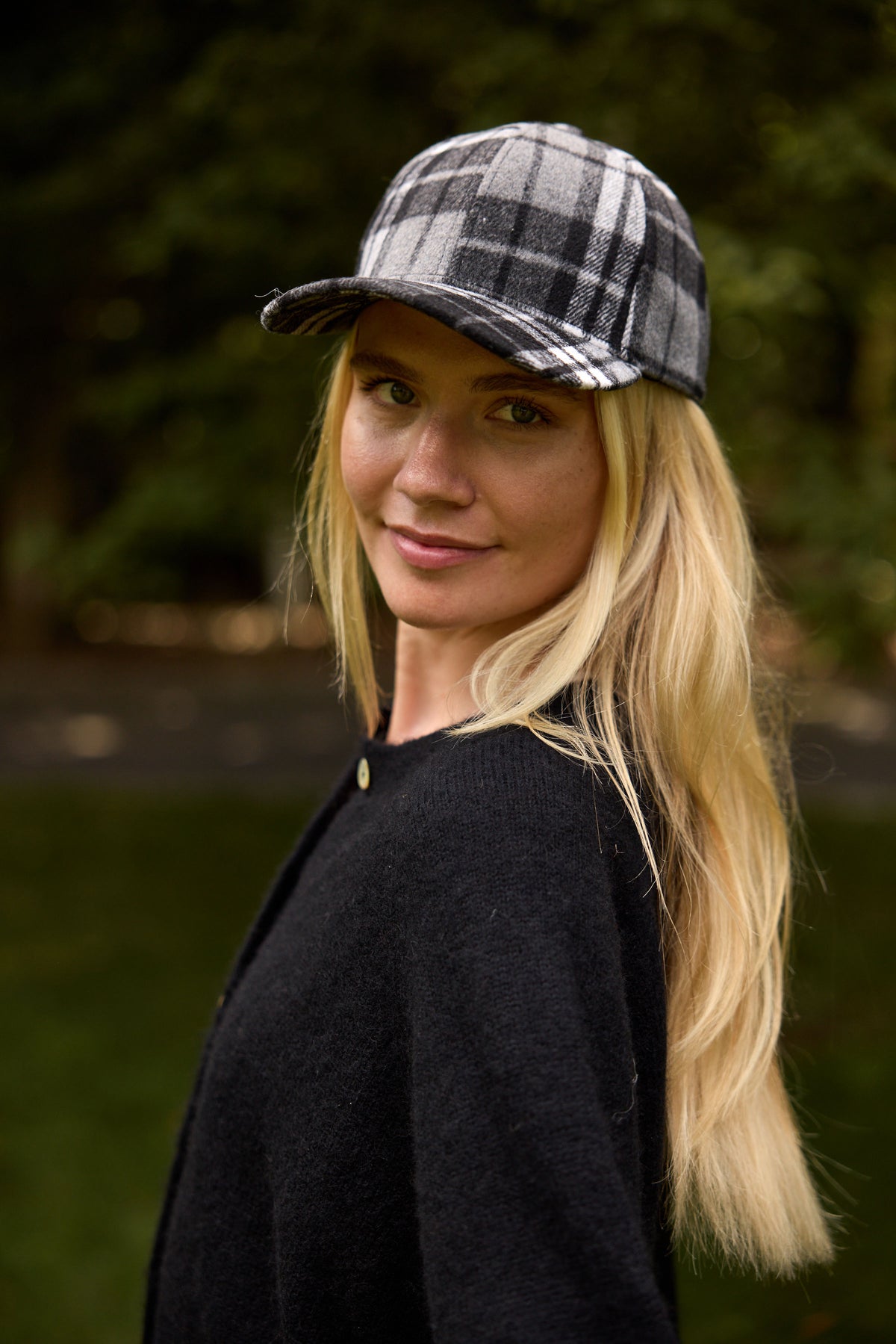 Plaid Check Cap