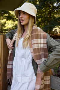 Reversible Plaid Scarf