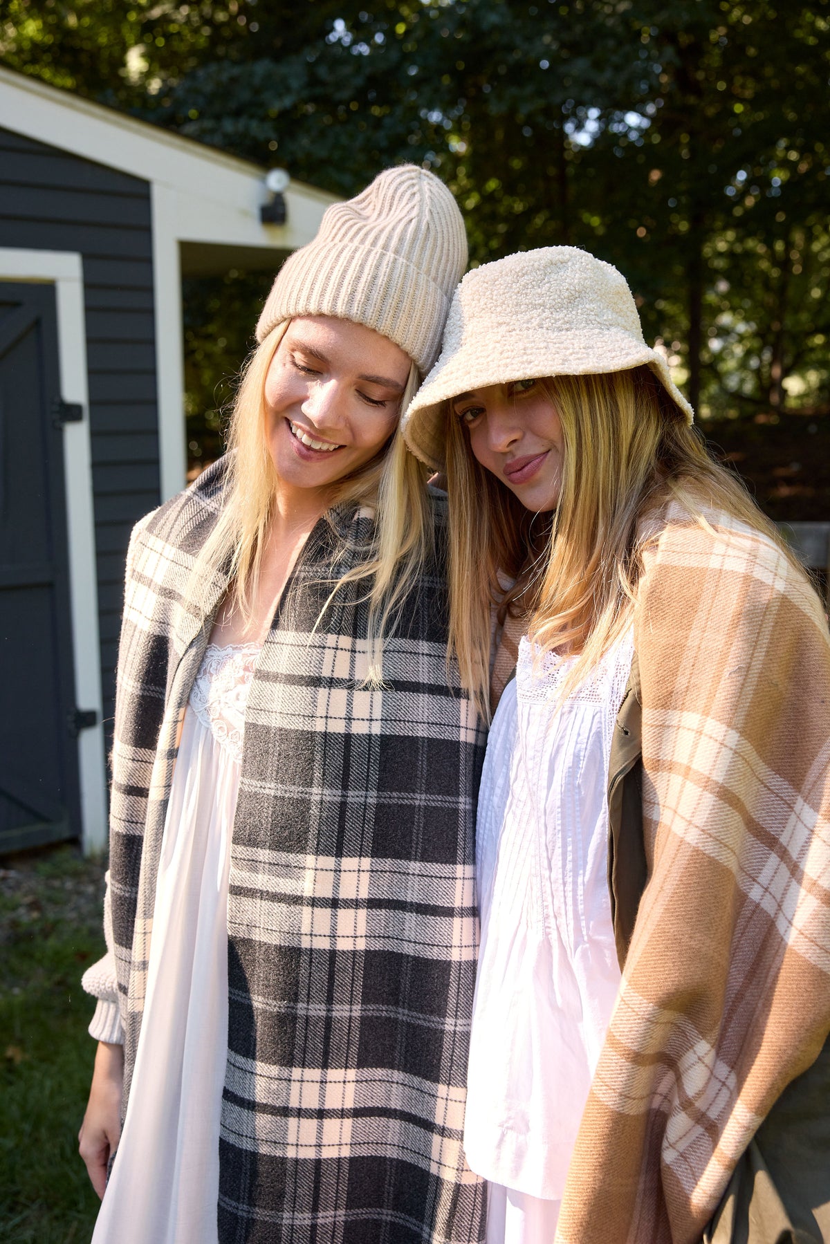 Reversible Plaid Scarf