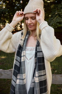 Reversible Plaid Scarf