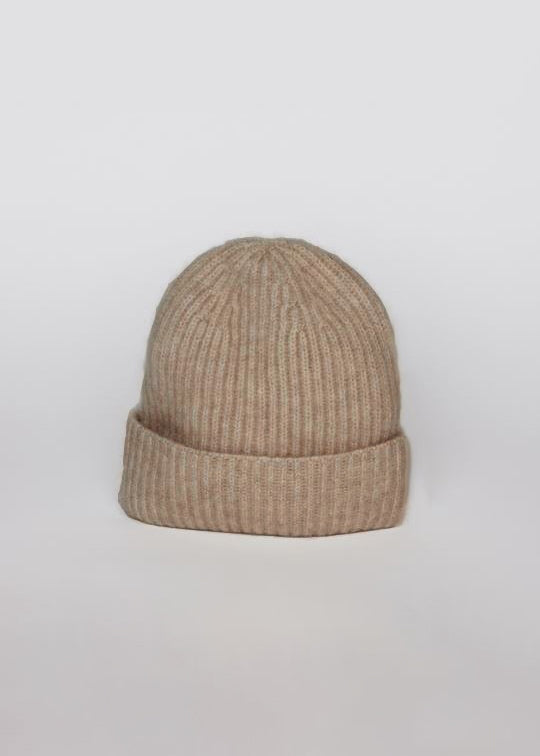 Cashmere Rib Beanie