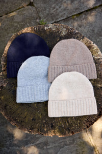 Cashmere Rib Beanie