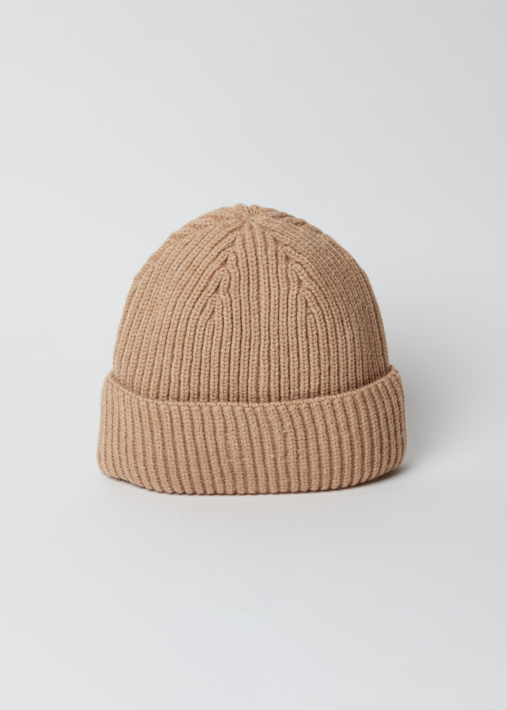 Match Rib Beanie- Black