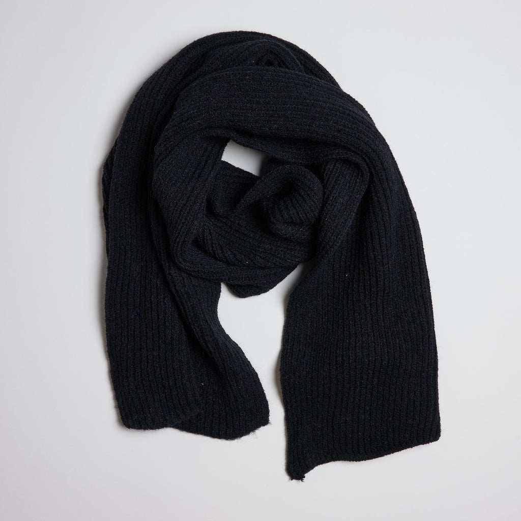 Match Rib Scarf- Green
