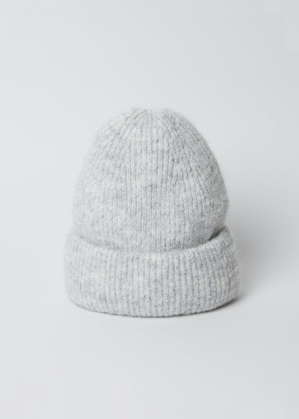 Light grey cuff beanie