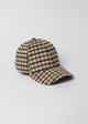 Light checkered baseball cap