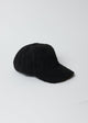 Black sherpa baseball cap