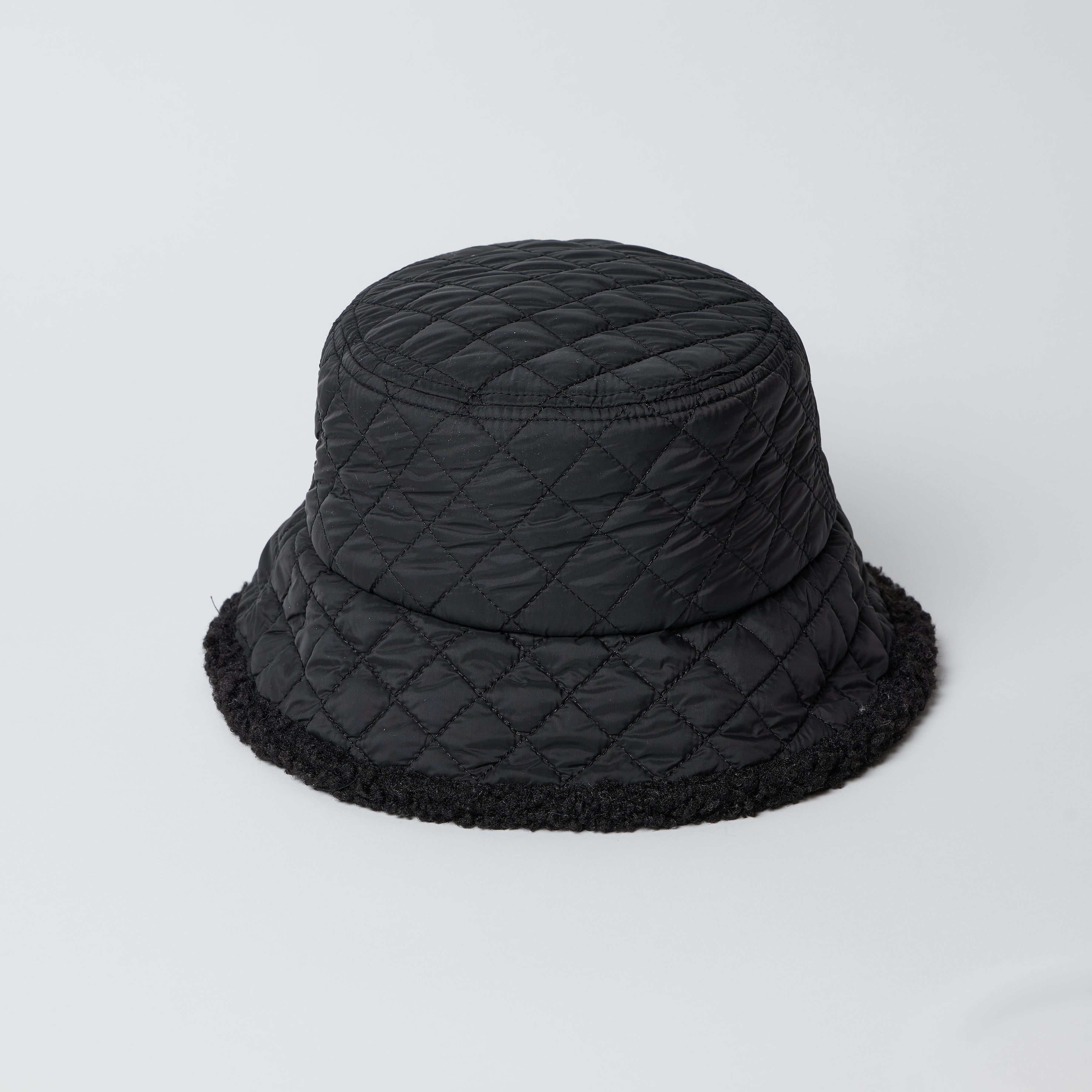 Quilted Bucket- Black