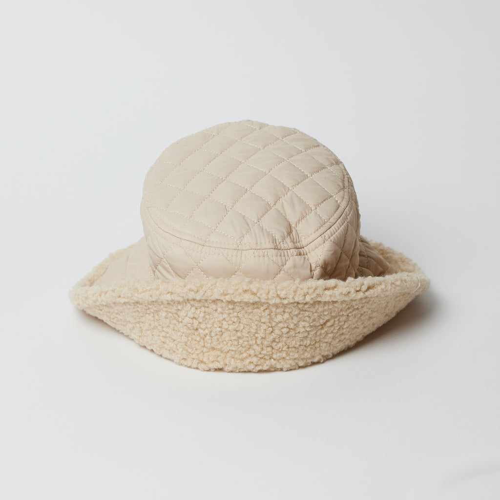 Quilted Bucket- Ivory