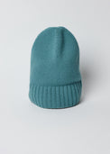 Marine blue cashmere slouchy beanie