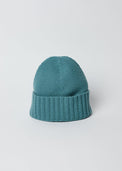 Marine blue cashmere slouchy cuff beanie