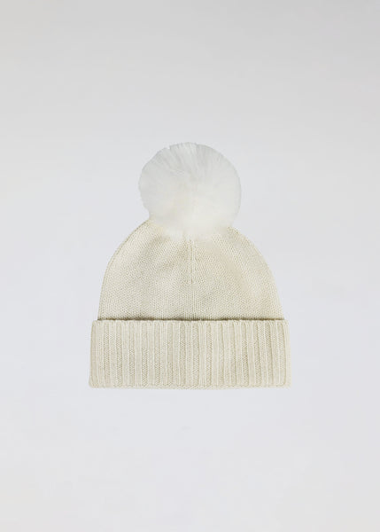 Classic Cashmere Slouchy Beanie with Pom – Hat Attack New York display picture 1