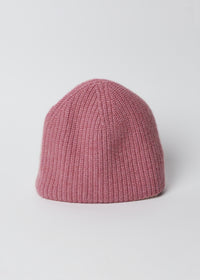 Pink cashmere beanie