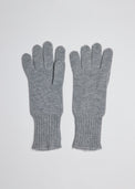 Grey cashmere gloves