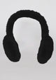 Black faux fur earmuffs