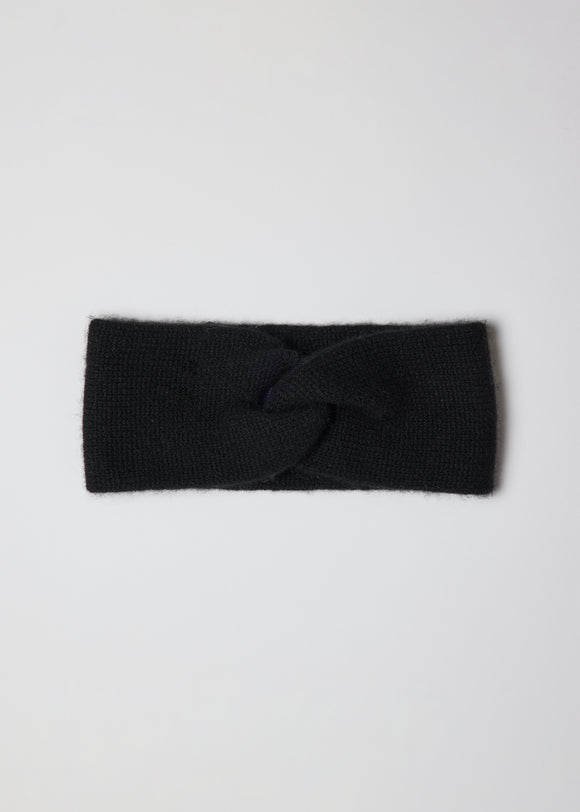 Black cashmere headband